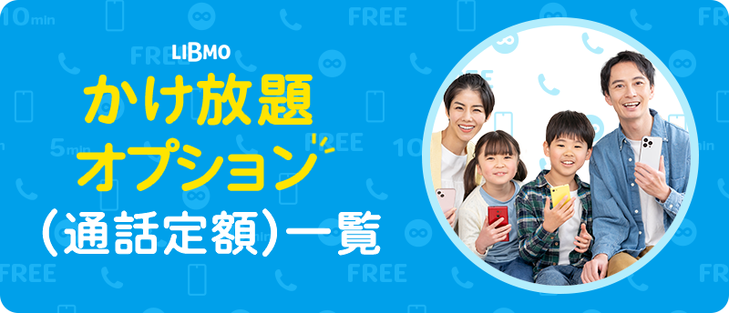 かけ放題オプション(通話定額)一覧